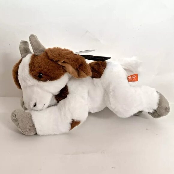 NEW Wild Republic Ecokins GOAT 12" Plush Toy Stuffed Animal - Picture 2 of 3